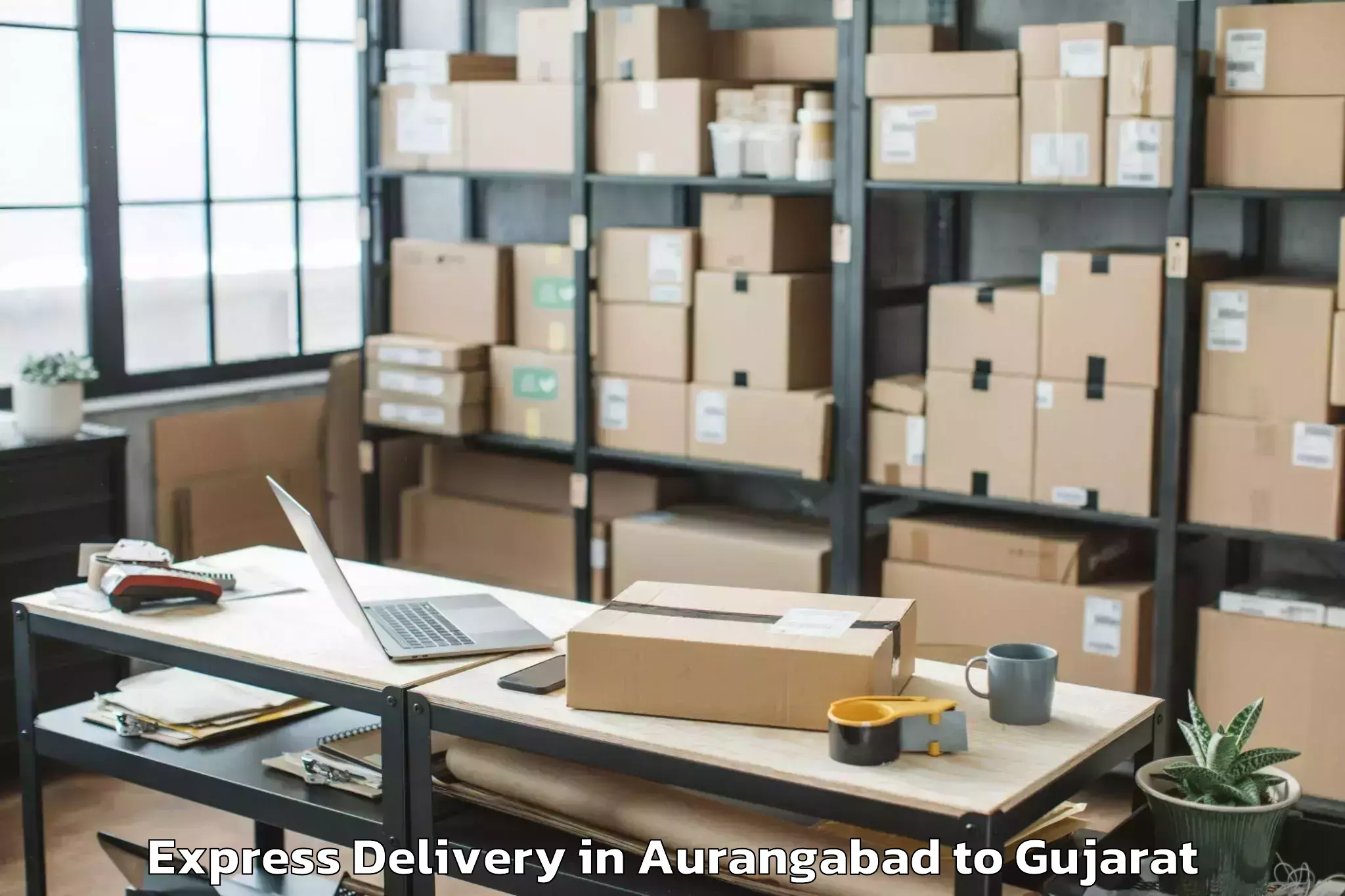 Book Aurangabad to Amdabad Express Delivery